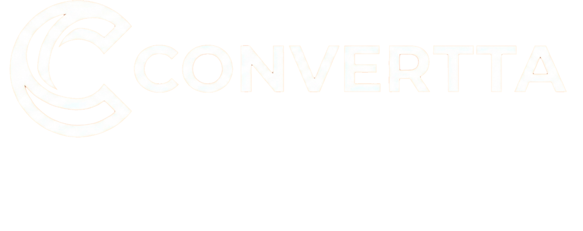 CONVERTTA Com tagline branca, para fundos escuros