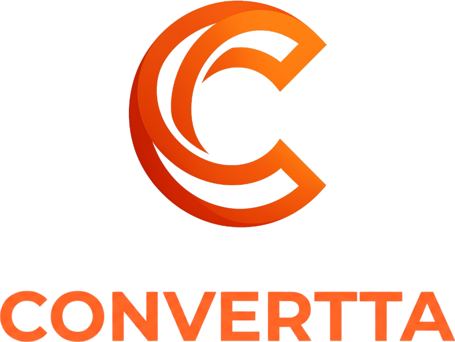 CONVERTTA Vertical laranja, para fundos claros